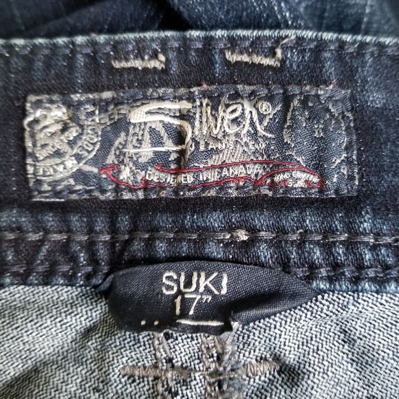 Silver Jeans Women's Embellished Suki 17" Bootcut Jeans Size 31 - Picture 9 of 13